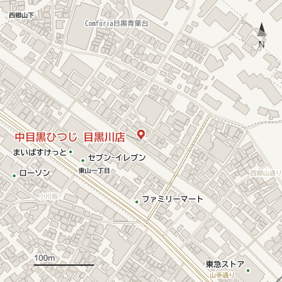 中目黒ひつじ 目黒川店の地図