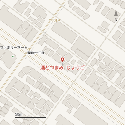 酒とつまみ じょうごの地図