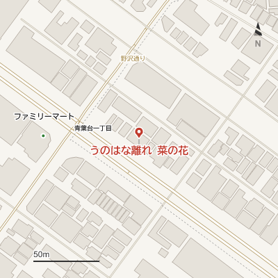 うのはな離れ 菜の花の地図