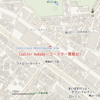 Coaster Aobadai(コースター青葉台)の地図