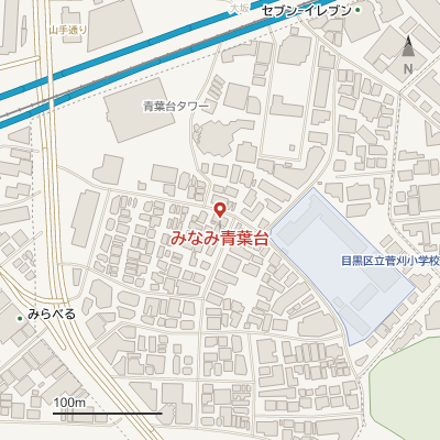 みなみ青葉台の地図