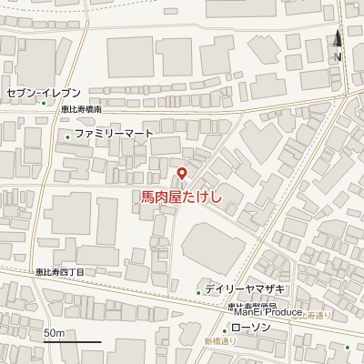 馬肉屋たけしの地図