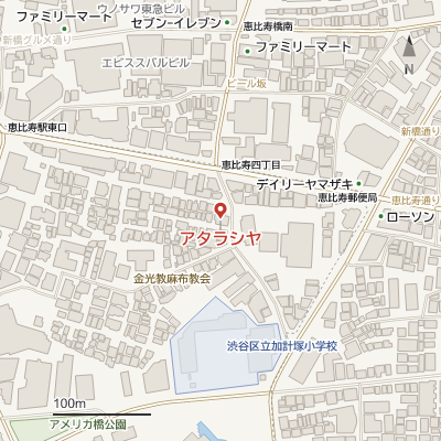 アタラシヤの地図