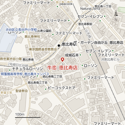 牛恋 恵比寿店の地図