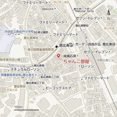 ちゃんこ部屋の地図