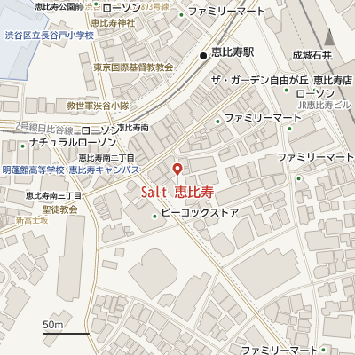 Salt 恵比寿の地図