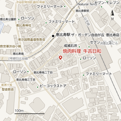 焼肉料理 牛吉日和の地図