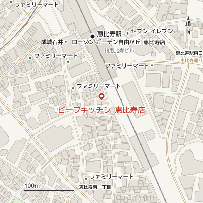 ビーフキッチン 恵比寿店の地図