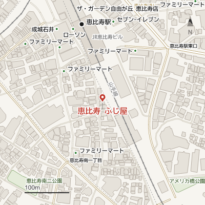 恵比寿 ふじ屋の地図
