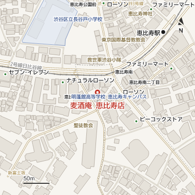 麦酒庵 恵比寿店の地図