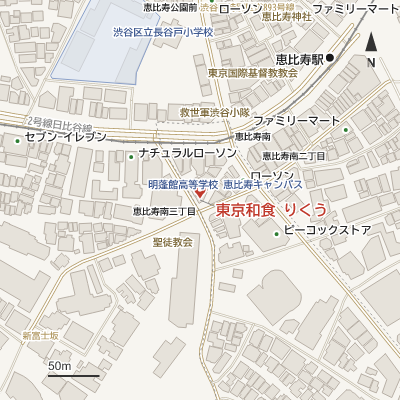 東京和食 りくうの地図