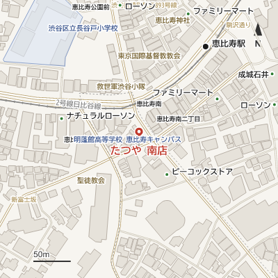 たつや 南店の地図