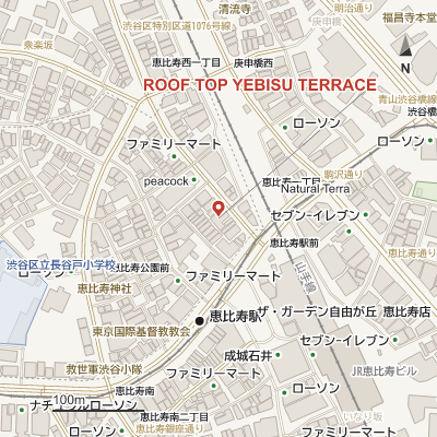ROOF TOP YEBISU TERRACEの地図