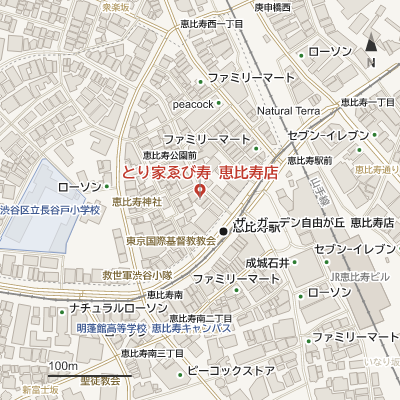 とり家ゑび寿 恵比寿店の地図
