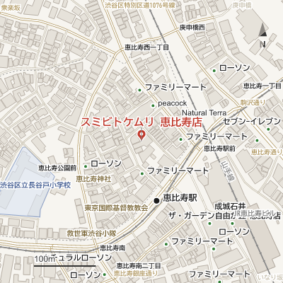スミビトケムリ 恵比寿店の地図