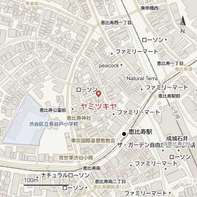 ヤミツキヤの地図