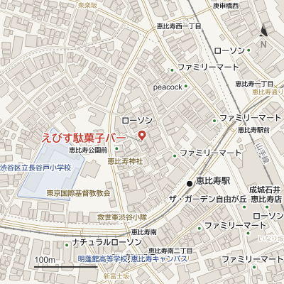 えびす駄菓子バーの地図