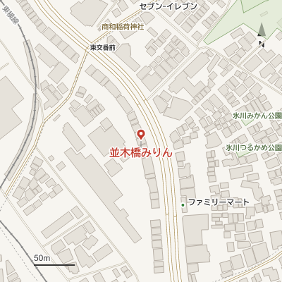 並木橋みりんの地図