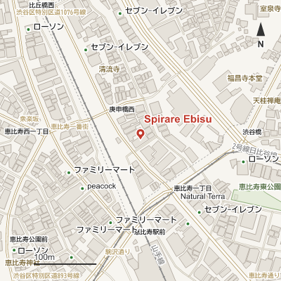 Spirare Ebisuの地図
