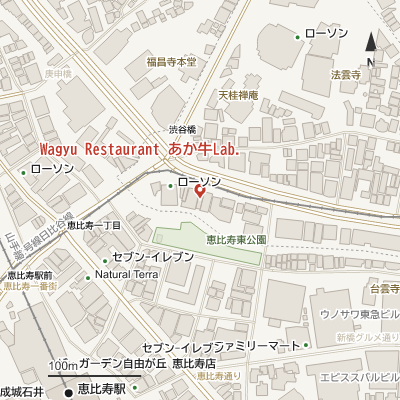 Wagyu Restaurant あか牛Lab.の地図