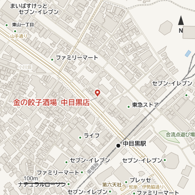 金の餃子酒場 中目黒店の地図