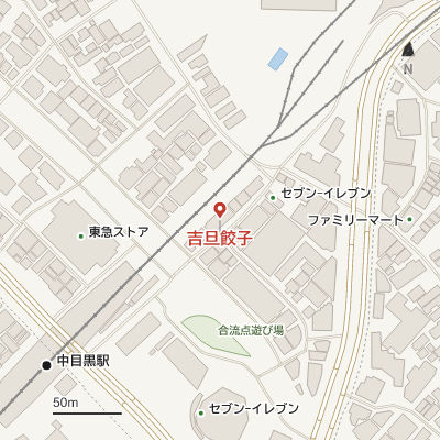 吉旦餃子の地図