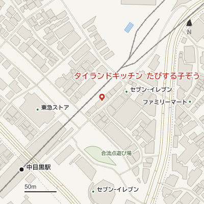 タイランドキッチン たびする子ぞうの地図