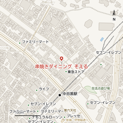 串焼きダイニング そえるの地図
