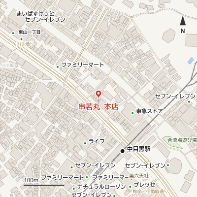 串若丸 本店の地図