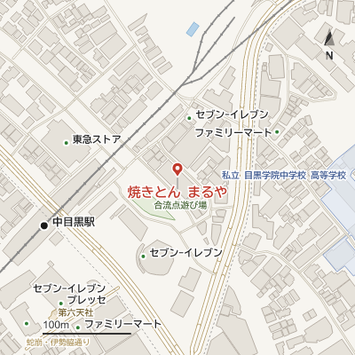焼きとん まるやの地図