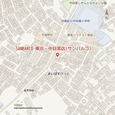 SANBARCO 東京・中目黒店(サンバルコ)の地図