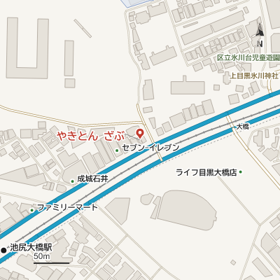 やきとん ざぶの地図