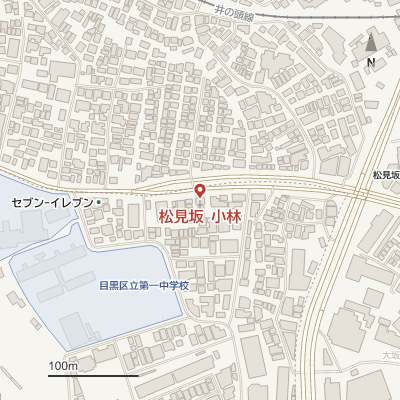 松見坂 小林の地図