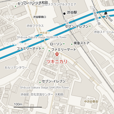 ツキニカリの地図