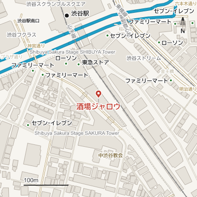 酒場ジャロウの地図