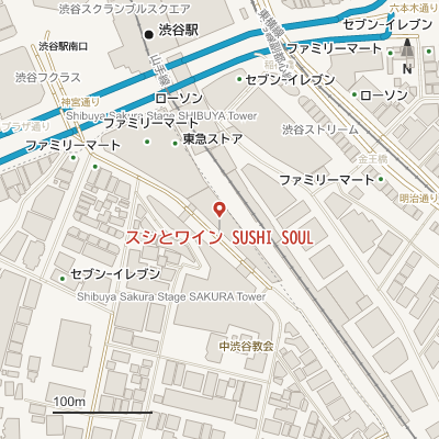 スシとワイン SUSHI SOULの地図