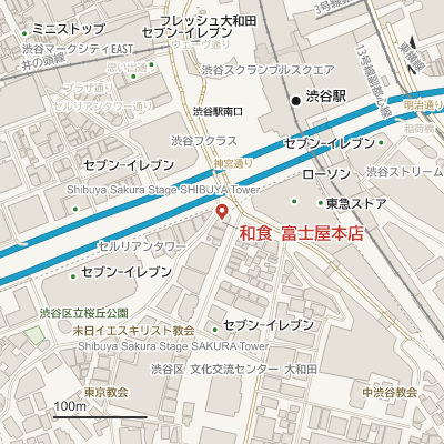 和食 富士屋本店の地図