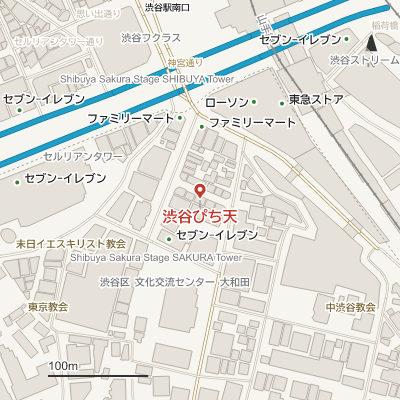 渋谷ぴち天の地図