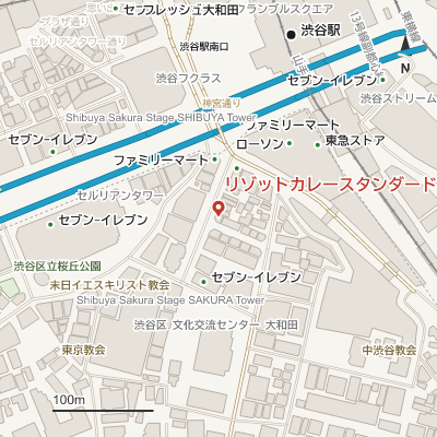 リゾットカレースタンダードの地図