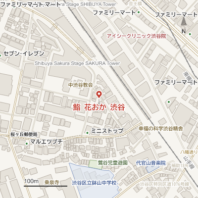 鮨 花おか 渋谷の地図