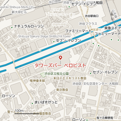 タワーズバー ベロビストの地図