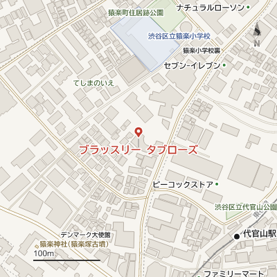 ブラッスリー タブローズの地図