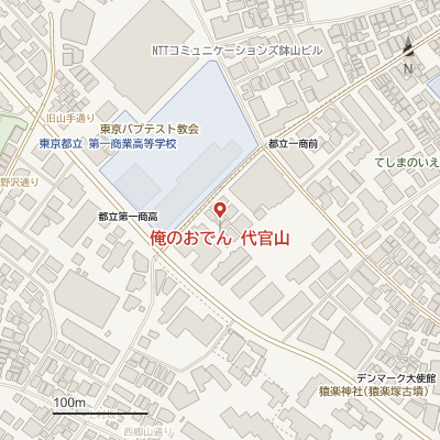俺のおでん 代官山の地図