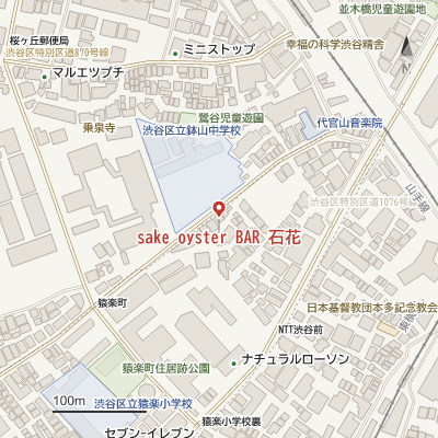 sake oyster BAR 石花の地図