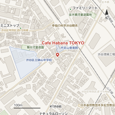 Cafe Habana TOKYOの地図