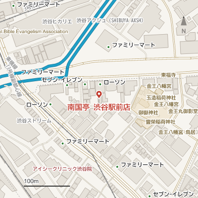 南国亭 渋谷駅前店の地図