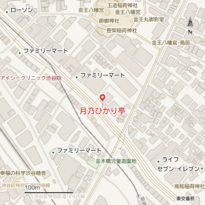 月乃ひかり亭の地図