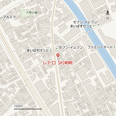 レトロ SHIMOMEの地図