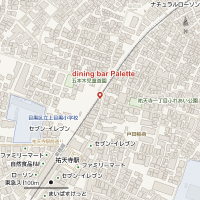 dining bar Paletteの地図