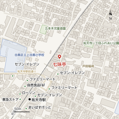 七味亭の地図